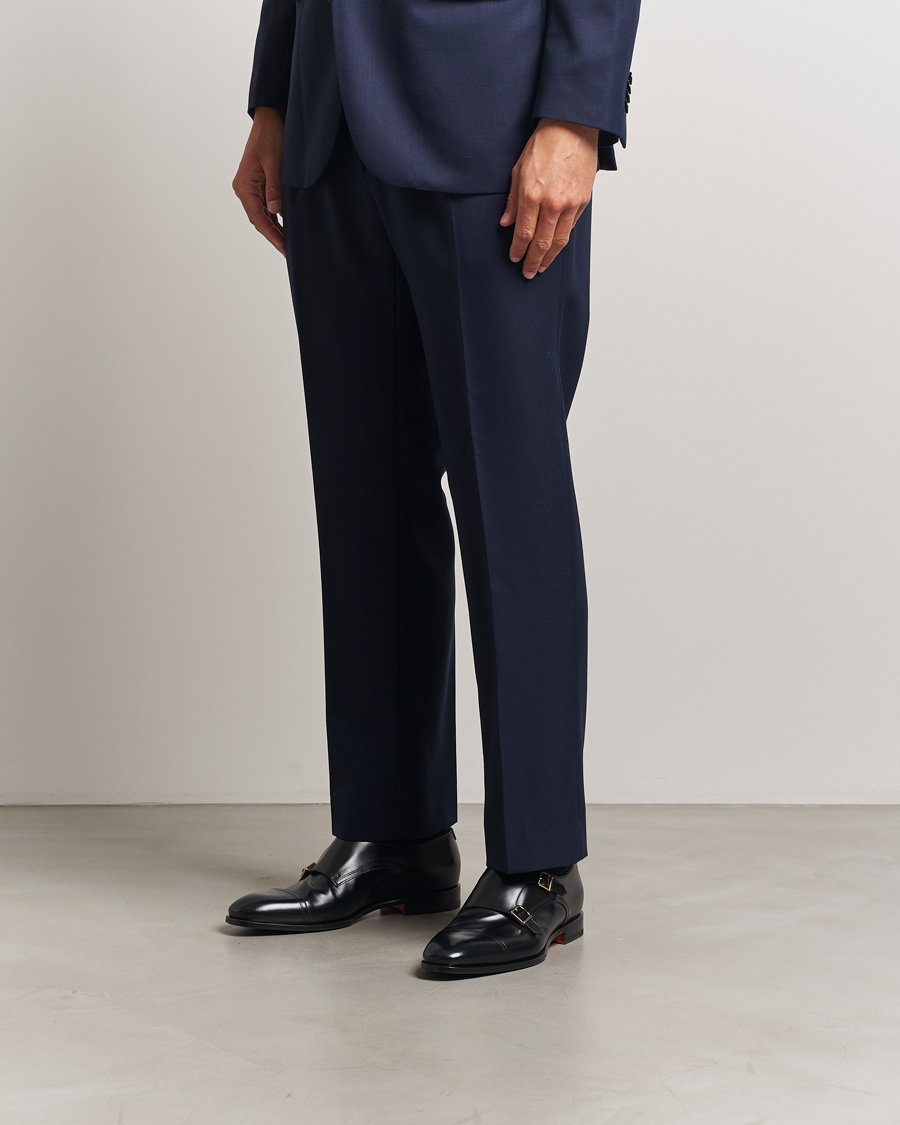 Herre | Monk straps | Santoni | Adrian Double Monk Black Calf
