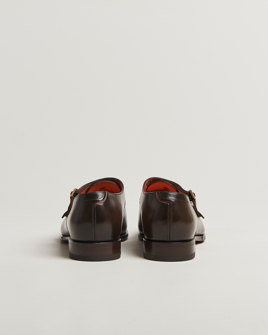 Herre | Monk straps | Santoni | Adrian Double Monk Dark Brown Calf