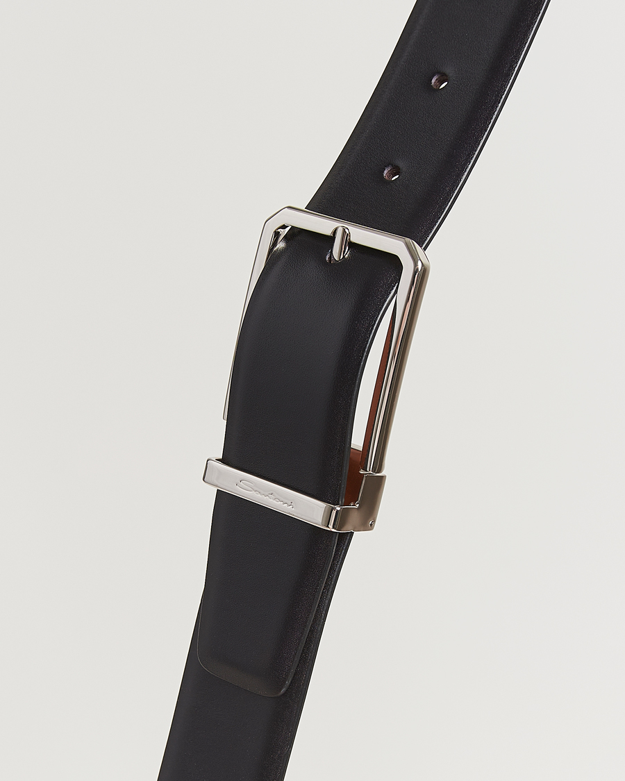 Herre | Bælter | Santoni | Classic Leather Belt Black Calf