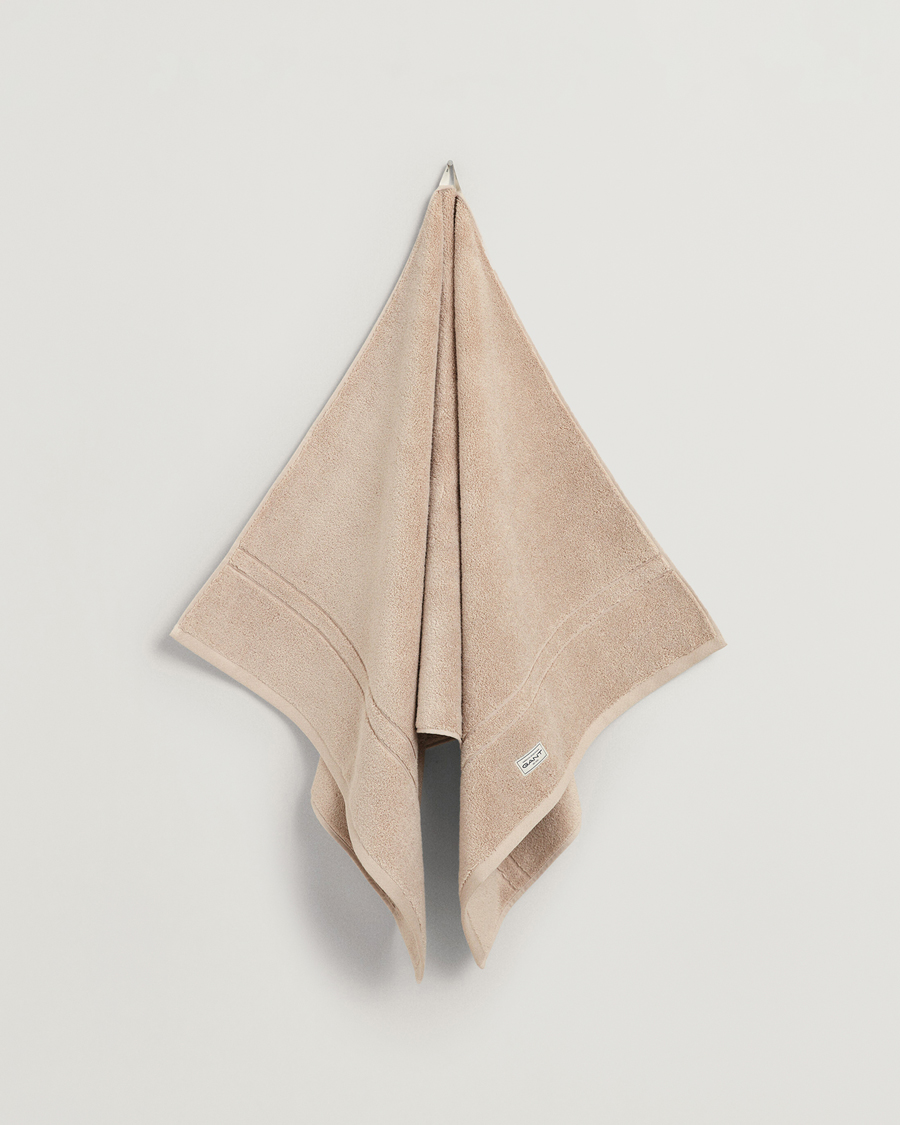 Herre | Tekstiler | GANT | 4-Pack Premium Towel Silver Sand
