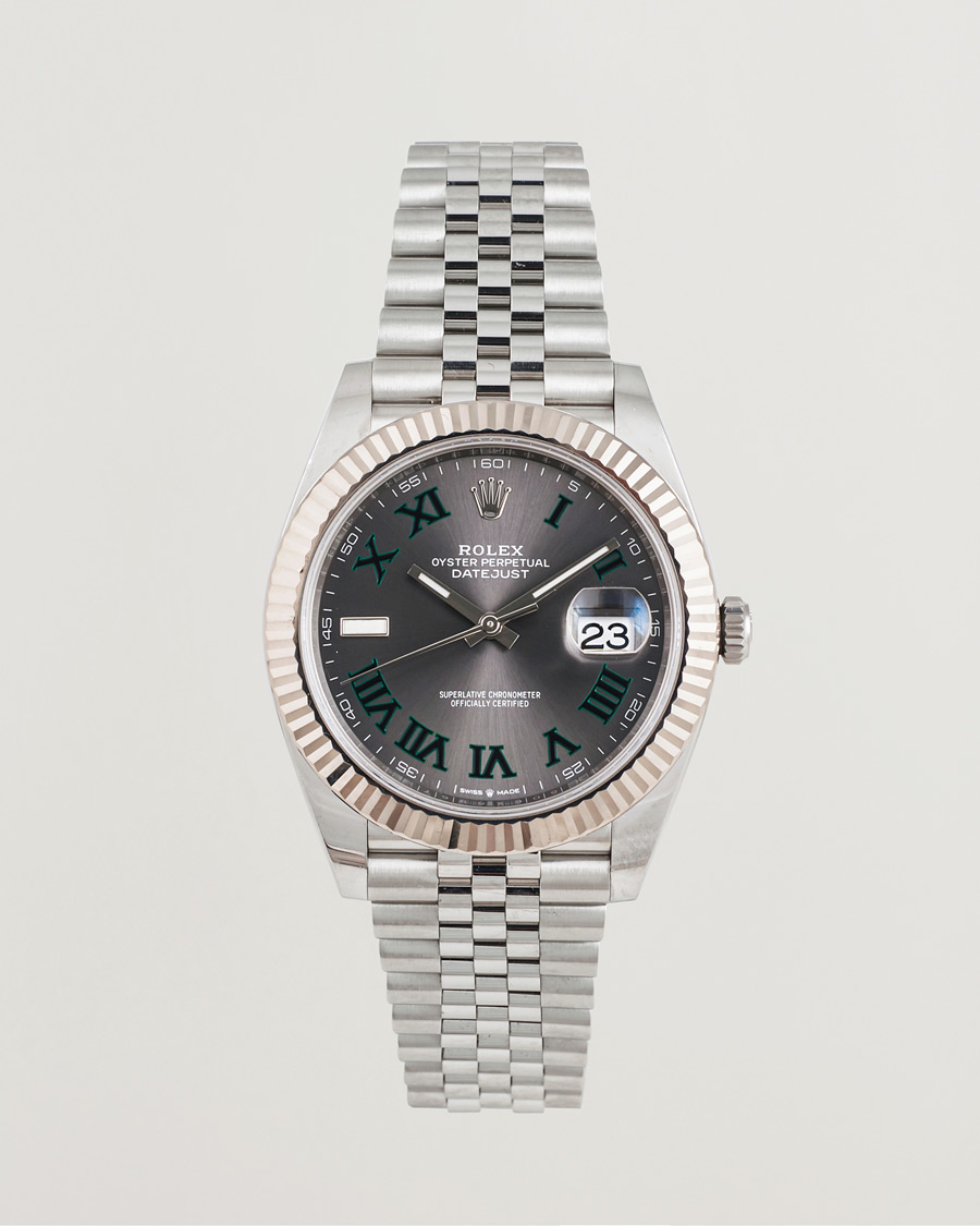 Herre | Pre-Owned & Vintage Watches | Rolex Pre-Owned | Datejust 41mm Wimbledon
