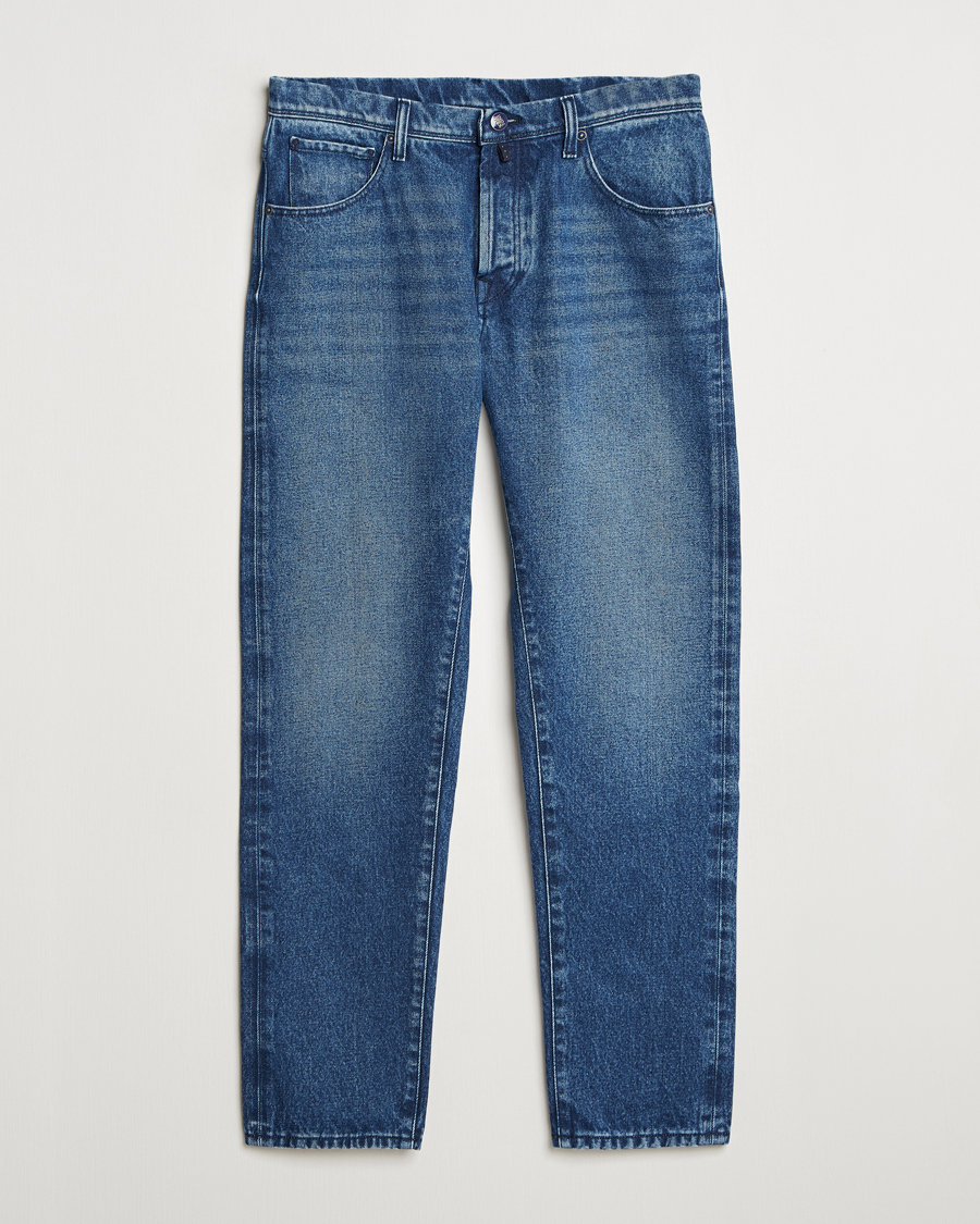 Herre | Jeans | Incotex | 5-Pocket Stretch Denim Dark Wash