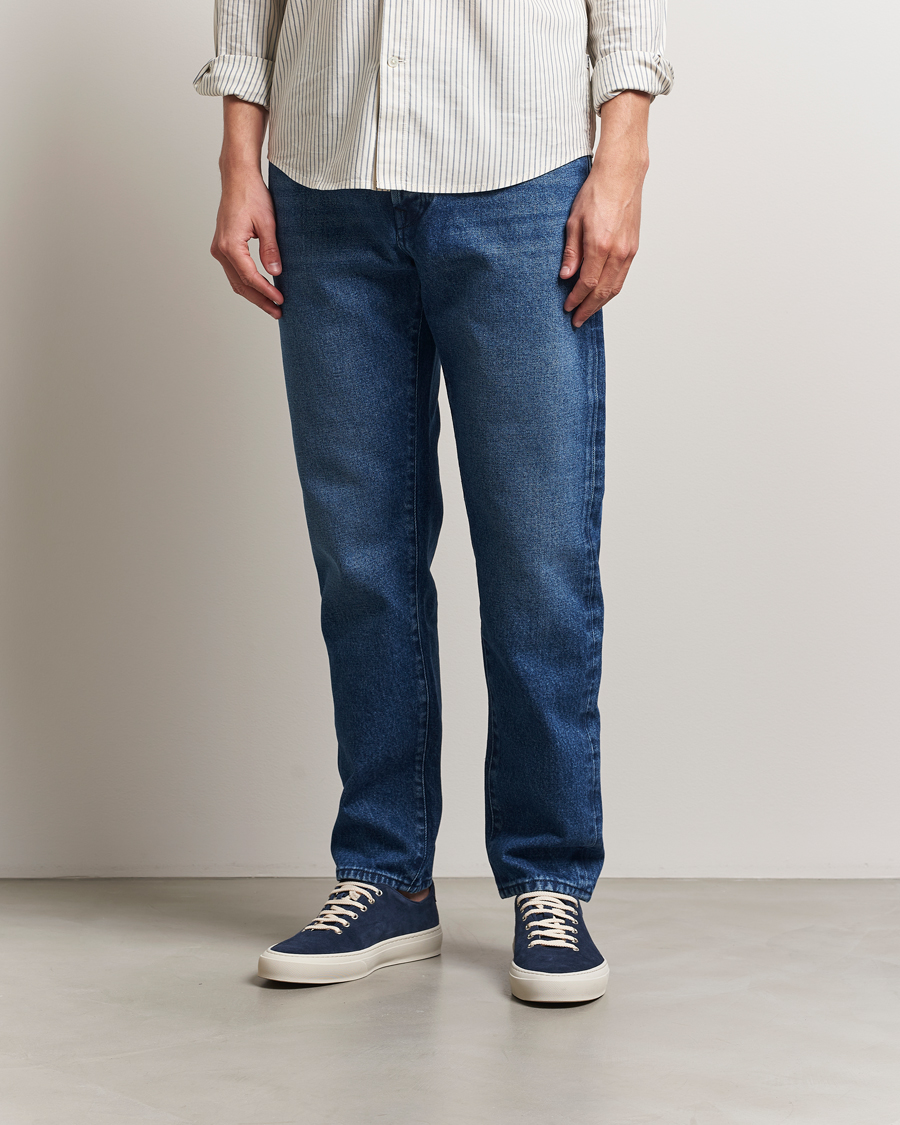 Herre | Jeans | Incotex | 5-Pocket Stretch Denim Dark Wash