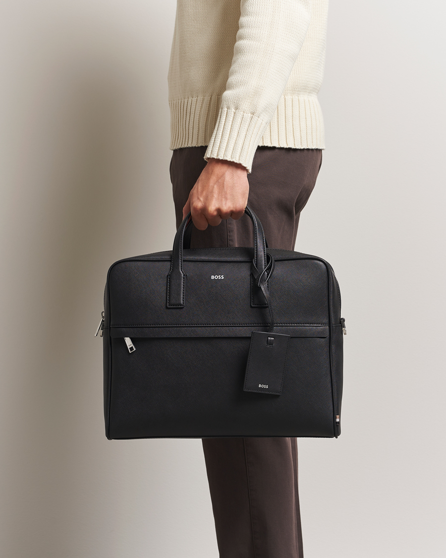 Herre | Tasker | BOSS BLACK | Zair Document Case Black