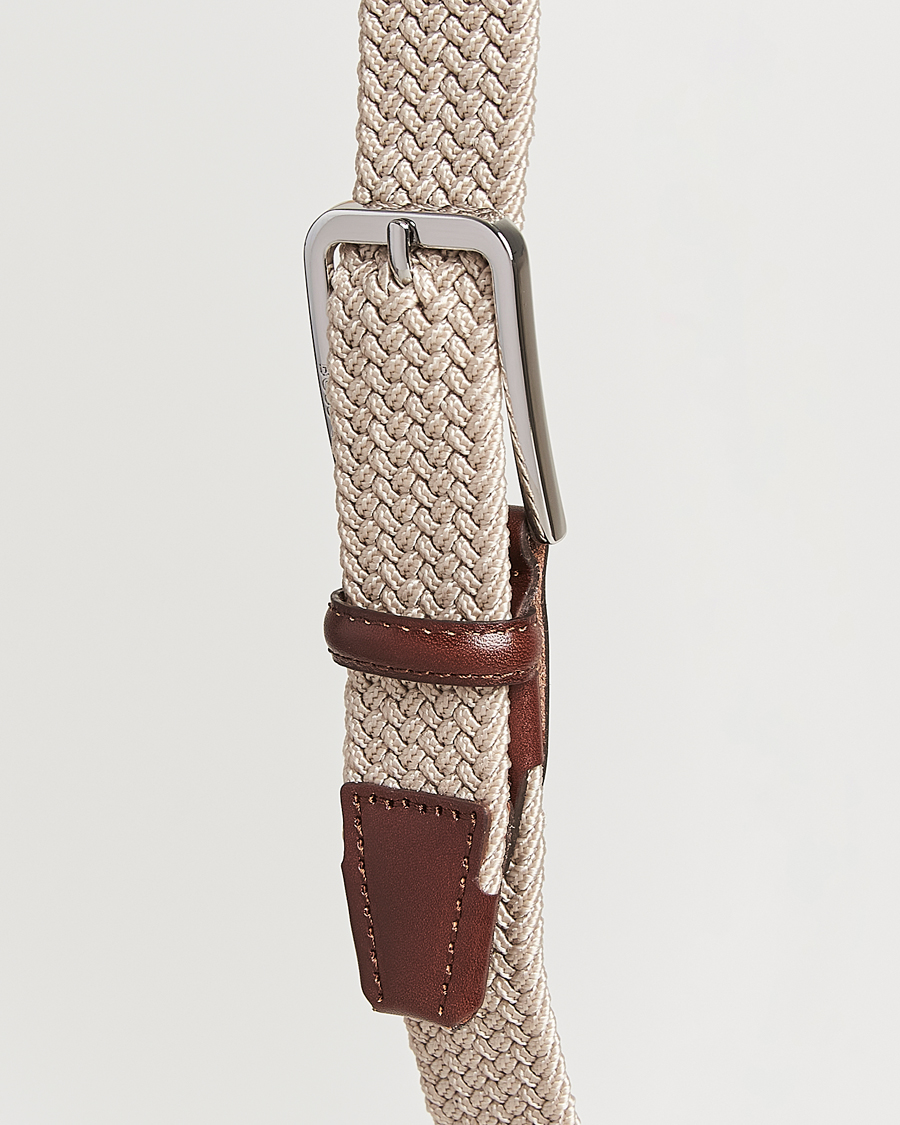 Herre | Bælter | BOSS BLACK | Clorio Elastic Woven Belt Light Beige