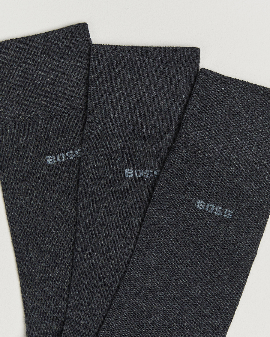 Herre | Undertøj | BOSS BLACK | 3-Pack RS Uni Socks Charcoal