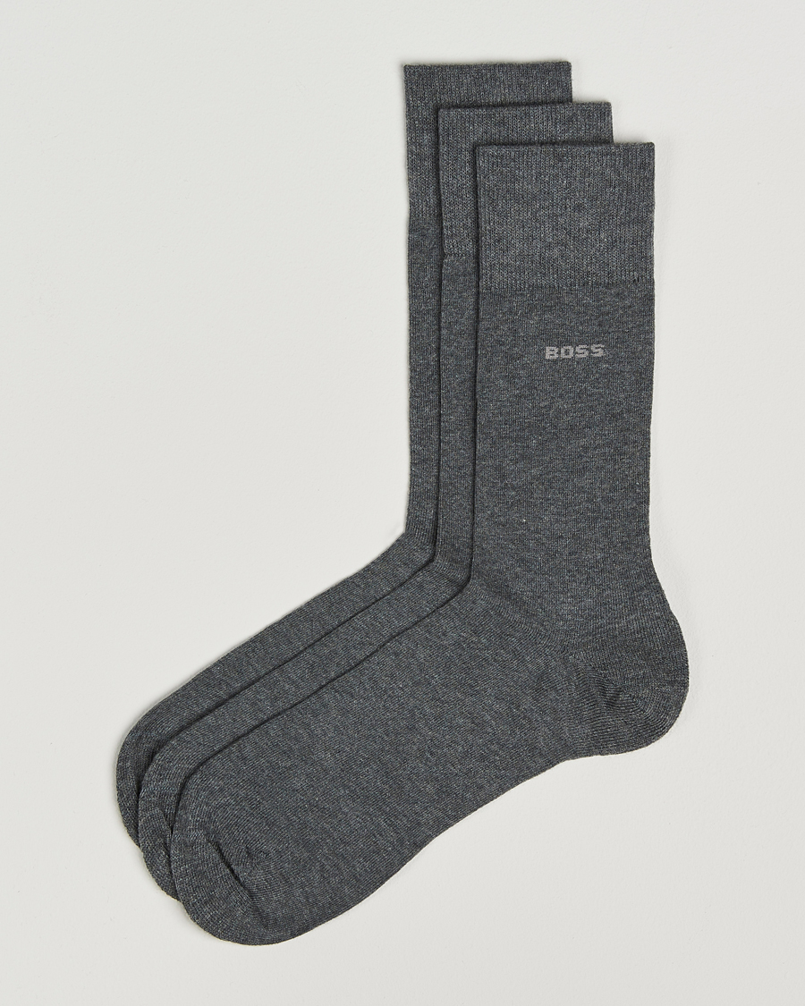 Herre | Undertøj | BOSS BLACK | 3-Pack RS Uni Socks Medium Grey