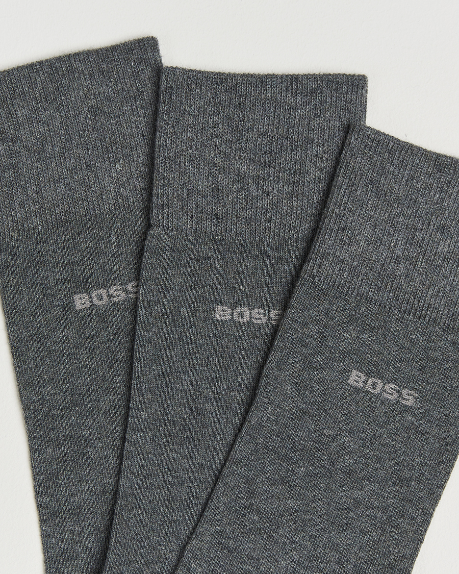 Herre | Undertøj | BOSS BLACK | 3-Pack RS Uni Socks Medium Grey