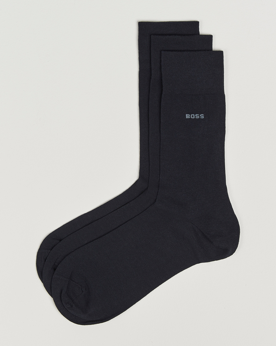 Herre | Undertøj | BOSS BLACK | 3-Pack RS Uni Socks Dark Blue