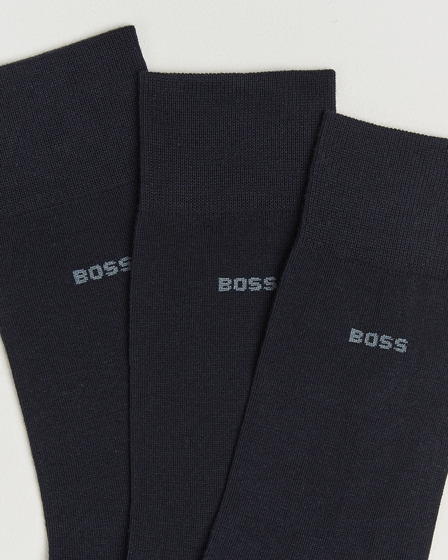 Herre | Undertøj | BOSS BLACK | 3-Pack RS Uni Socks Dark Blue