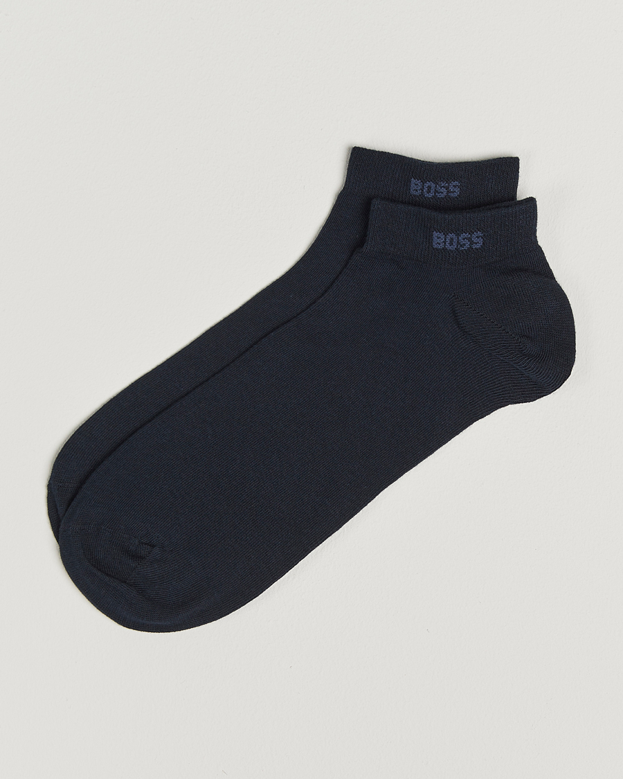 Herre | Undertøj | BOSS BLACK | 2-Pack Sneaker Socks Dark Blue