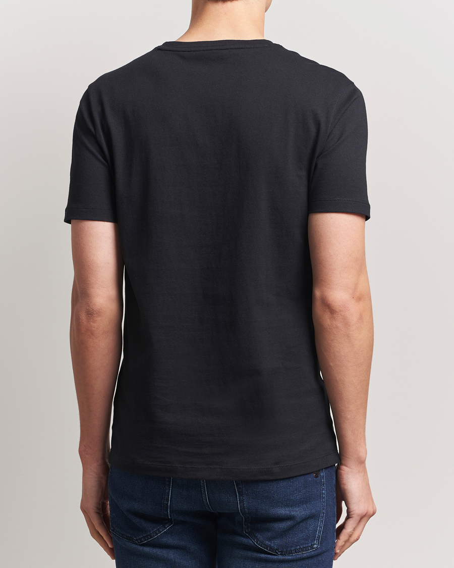 Herre | T-Shirts | BOSS ORANGE | Tales Logo Crew Neck T-Shirt Black