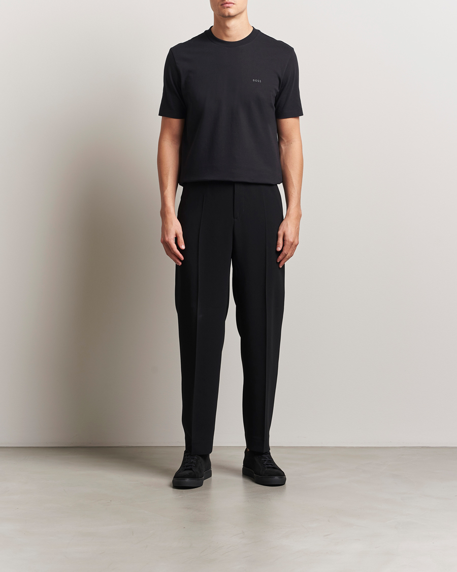 Herre | T-Shirts | BOSS BLACK | Thompson Crew Neck T-Shirt Black
