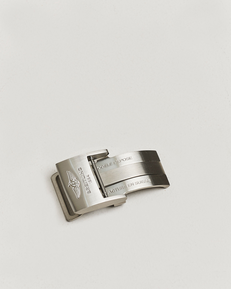 Herre | Pre-owned Accessories | Breitling Pre-Owned | Breitling Deployment Clasp - 2 Leather 22mm
