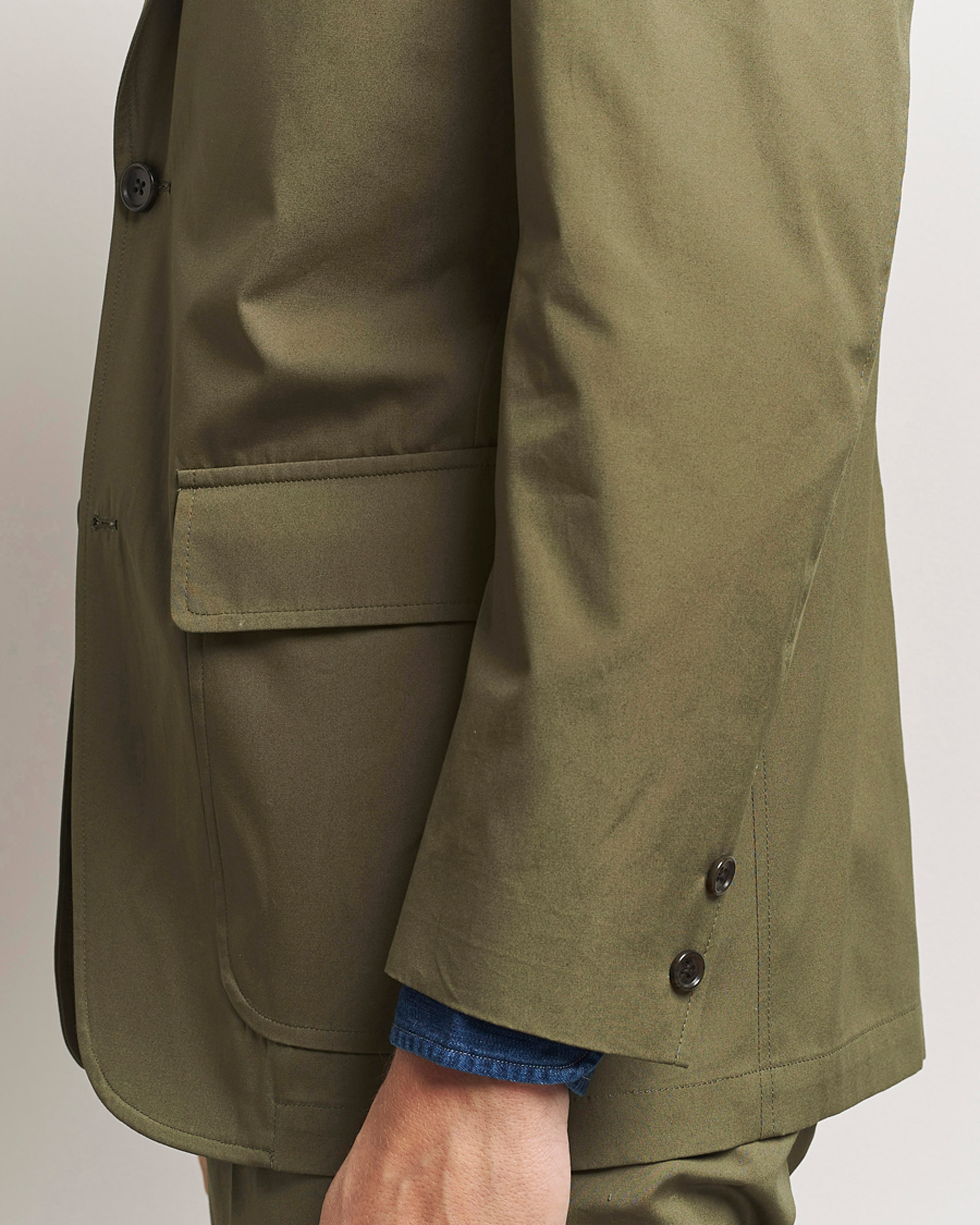 Herre | Blazere & jakker | Kamakura Shirts | Cotton Ivy Jacket Olive