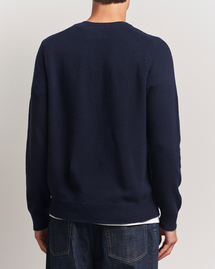Herre | Trøjer | Jil Sander | Wool/Cashmere Round Neck Sweater Navy