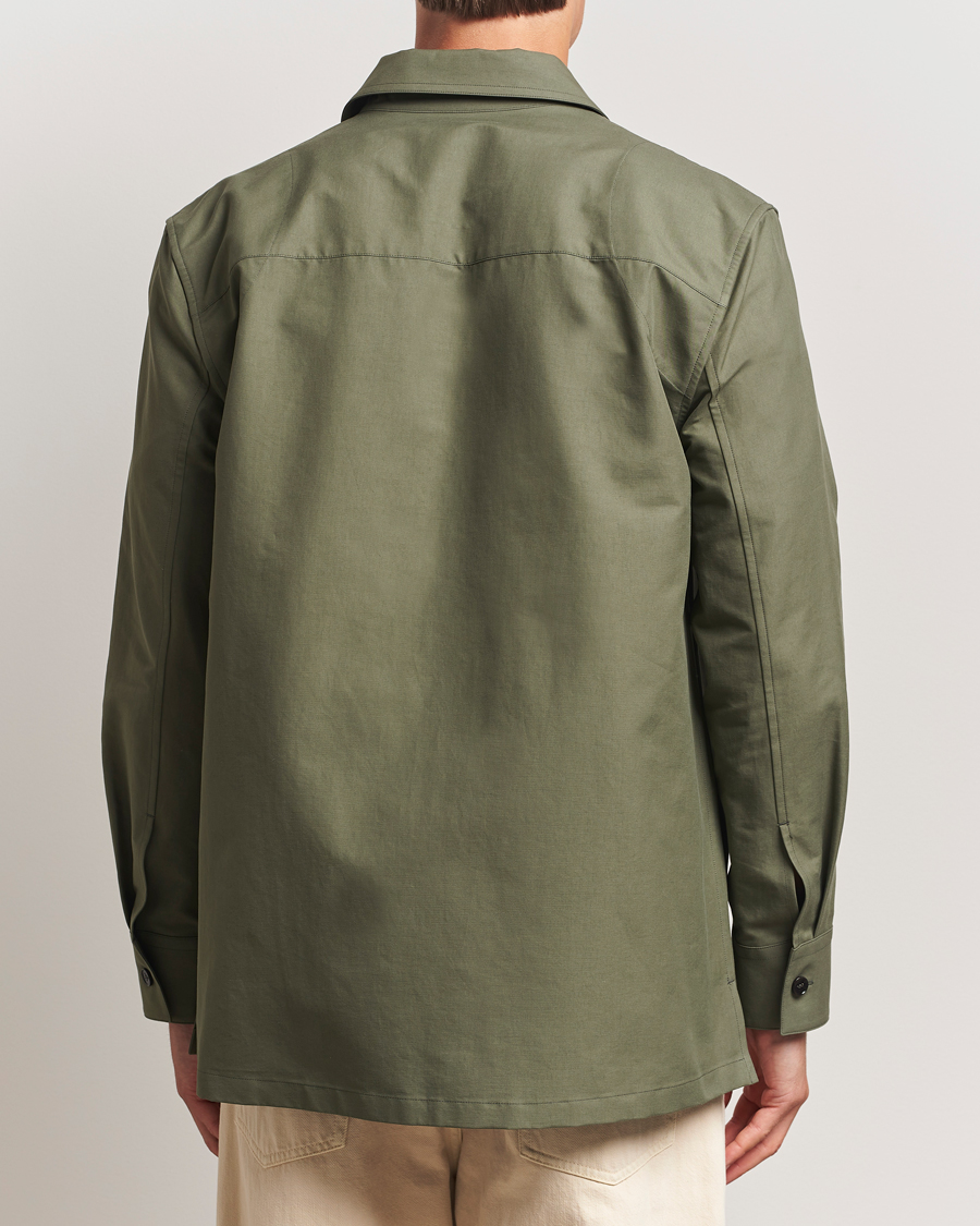 Herre | Skjorter | Jil Sander | Compact Cotton Overshirt Olive