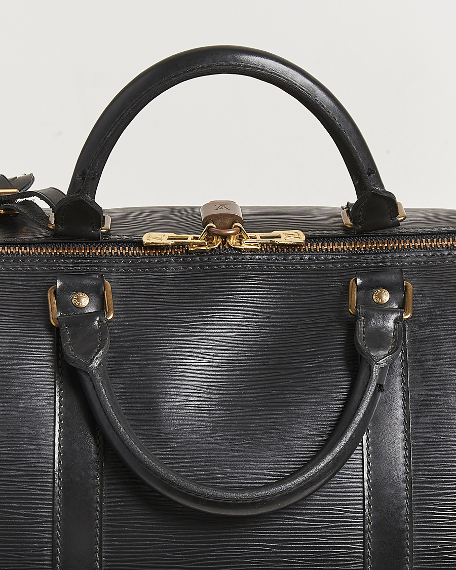 Herre | Louis Vuitton Pre-Owned Keepall 60 Epi Leather Black | Louis Vuitton Pre-Owned | Keepall 60 Epi Leather Black