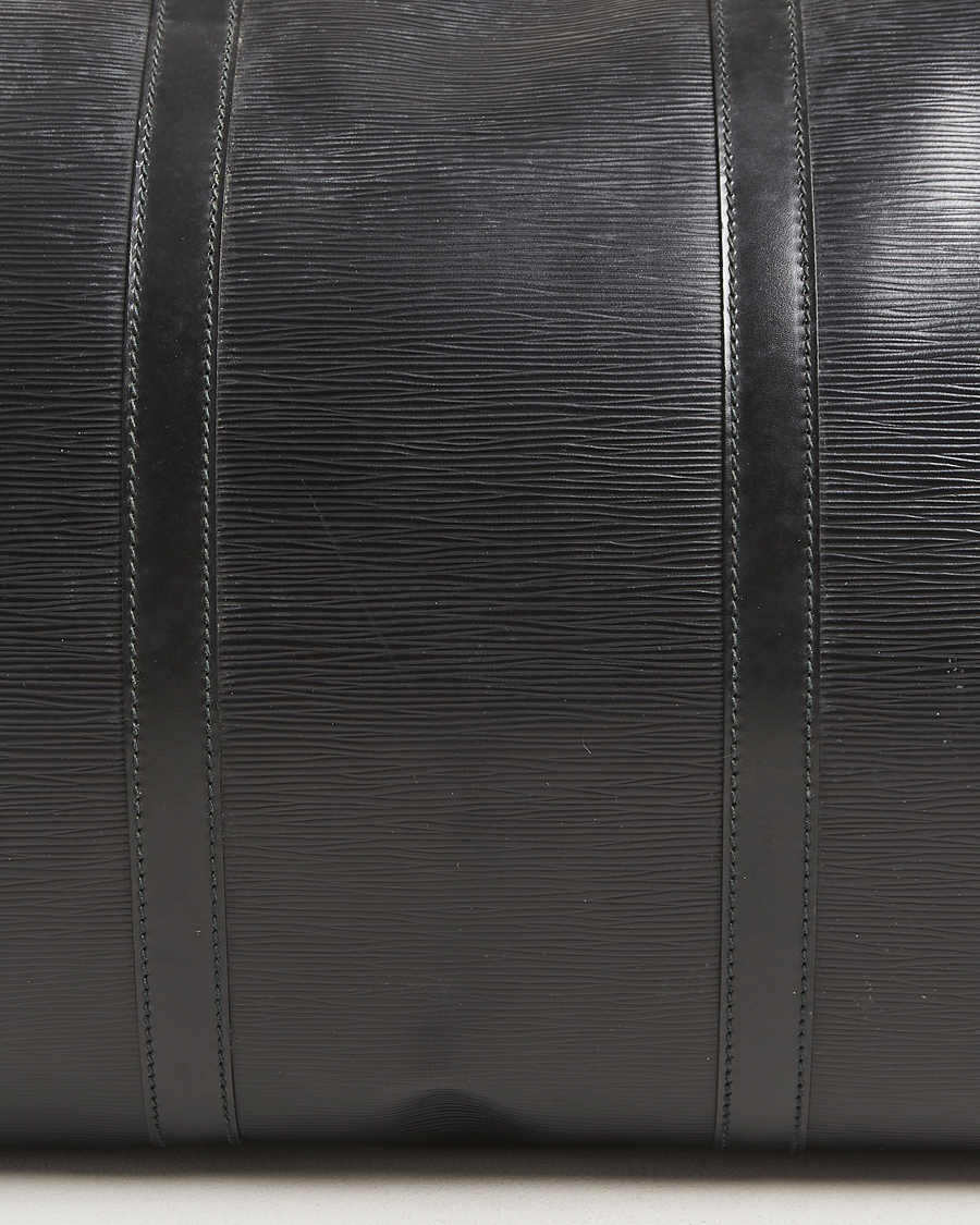 Herre | Louis Vuitton Pre-Owned Keepall 60 Epi Leather Black | Louis Vuitton Pre-Owned | Keepall 60 Epi Leather Black