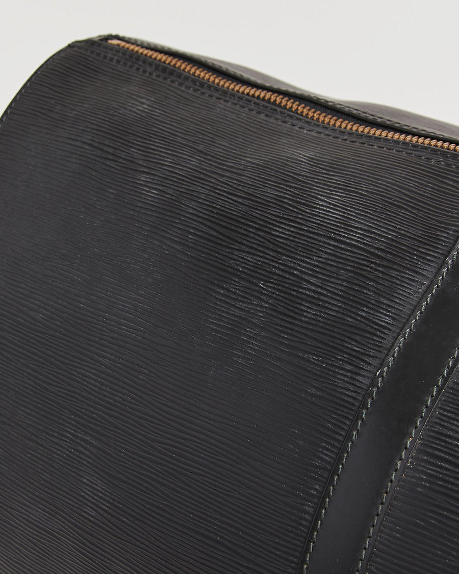 Herre | Louis Vuitton Pre-Owned Keepall 60 Epi Leather Black | Louis Vuitton Pre-Owned | Keepall 60 Epi Leather Black