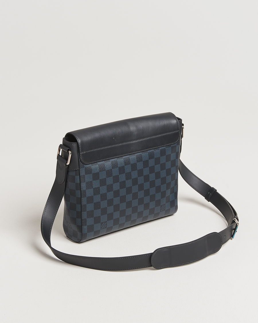 Herre | Pre-Owned & Vintage Bags | Louis Vuitton Pre-Owned | Newport Messenger PM Damier Cobalt
