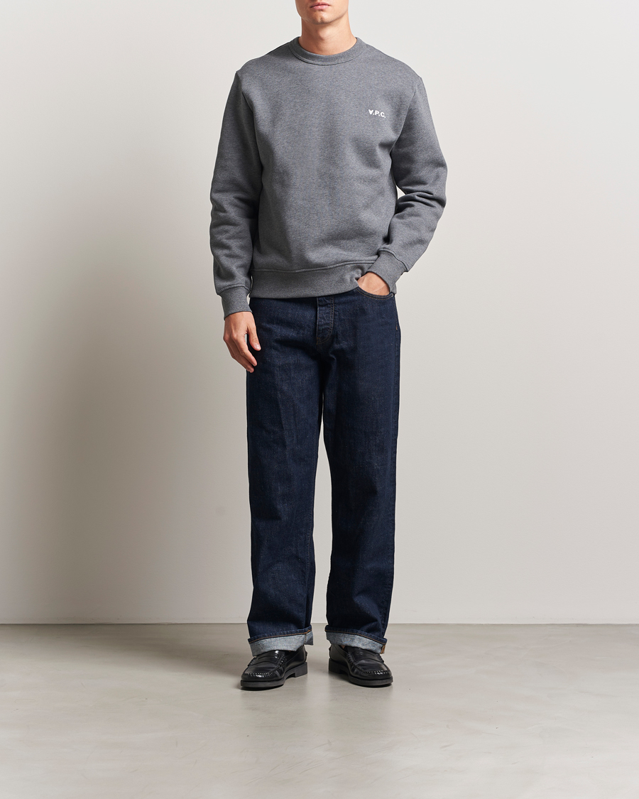 Herre | Trøjer | A.P.C. | Boxy Fit Petit VPC Sweatshirt Anthracite/White