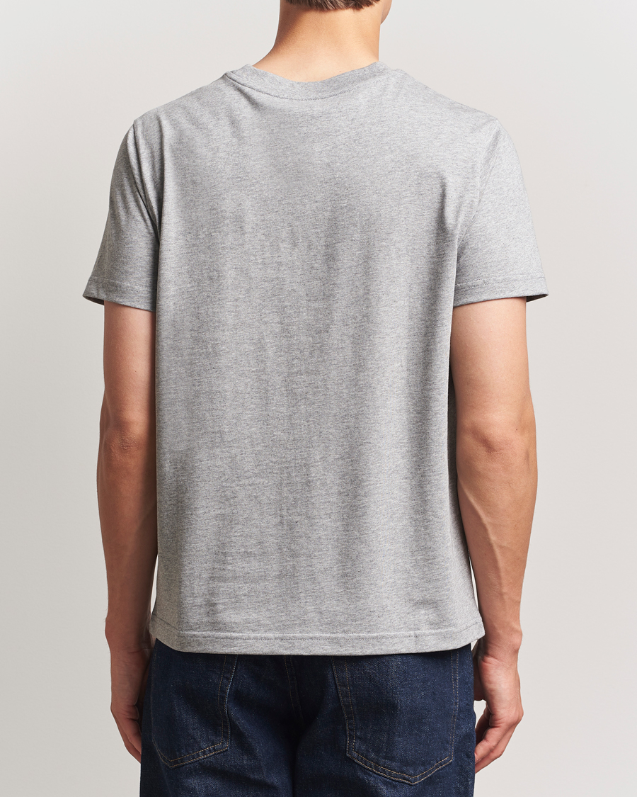 Herre | T-Shirts | A.P.C. | Embroidered APC T-Shirt Heather Grey