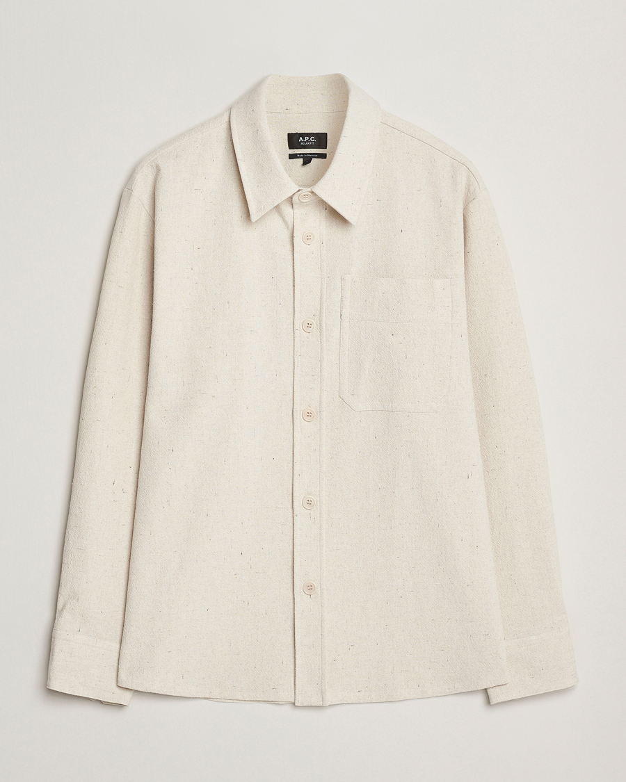 Herre | Skjorter | A.P.C. | Basile Overshirt Ecru