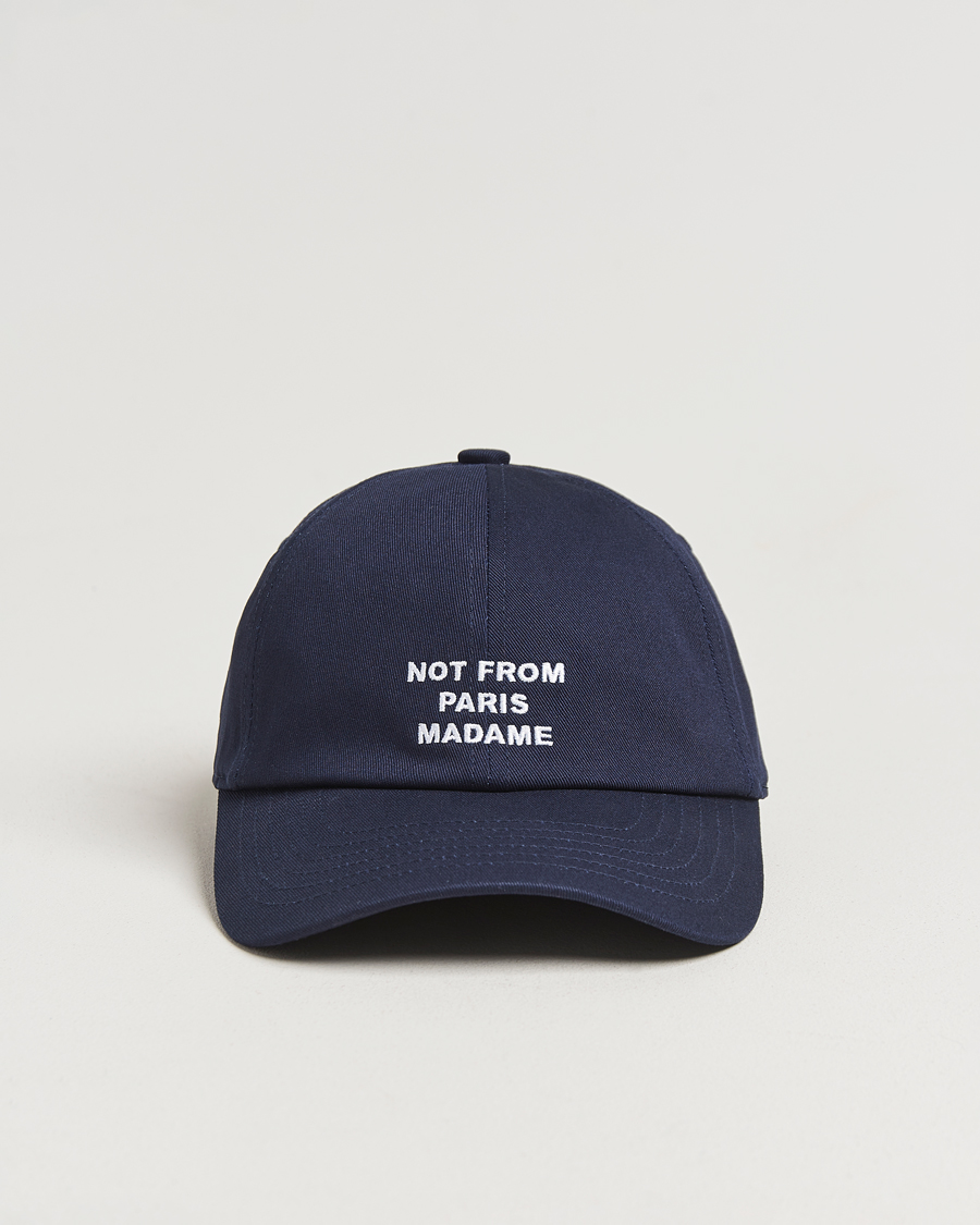 Herre | Hatte & kasketter | Drôle de Monsieur | Slogan Baseball Cap Navy