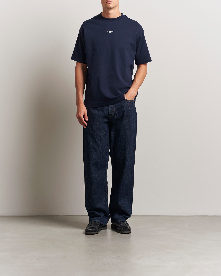 Herre | T-Shirts | Drôle de Monsieur | Classic Slogan T-Shirt Navy