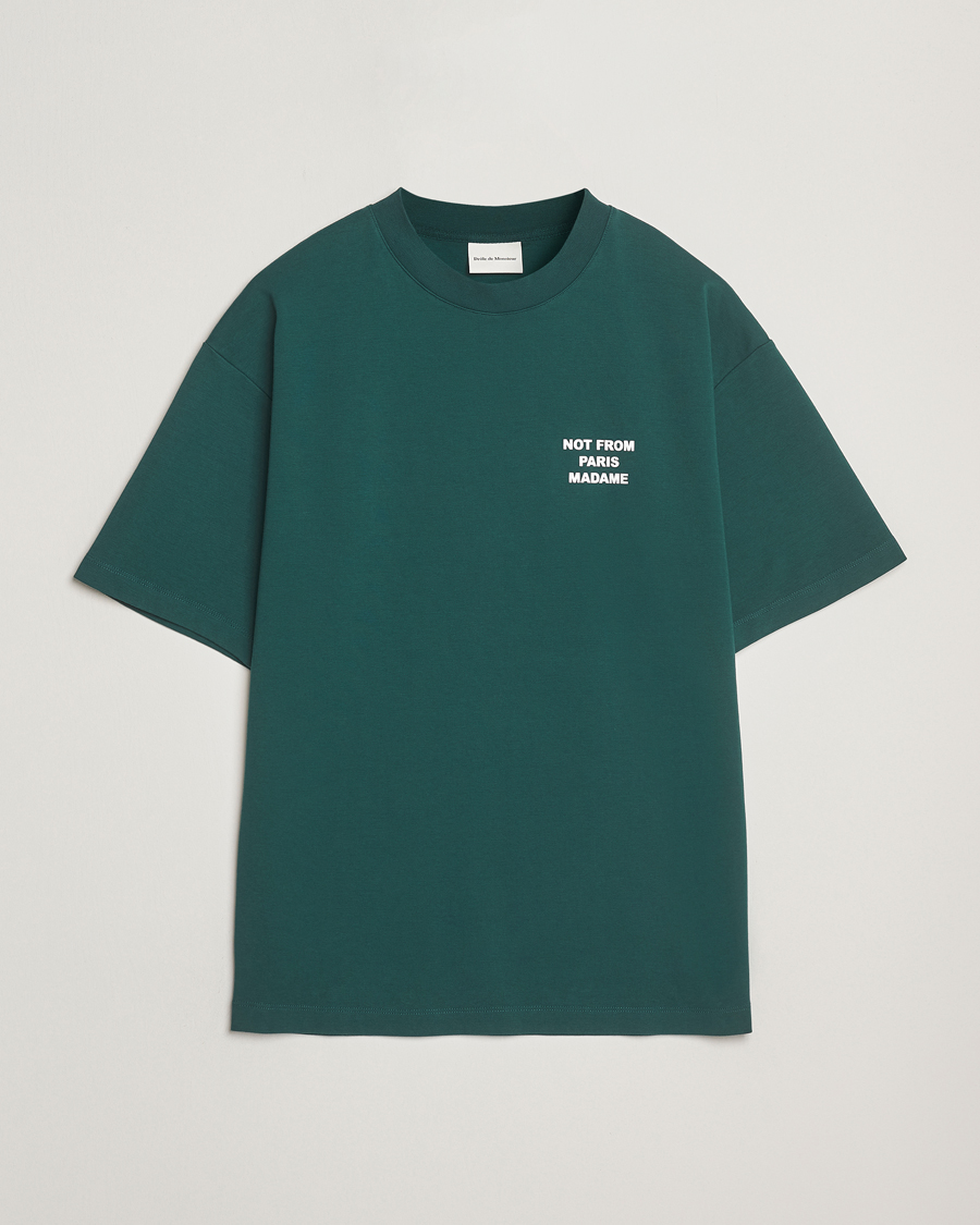 Herre | T-Shirts | Drôle de Monsieur | Slogan T-Shirt Dark Green