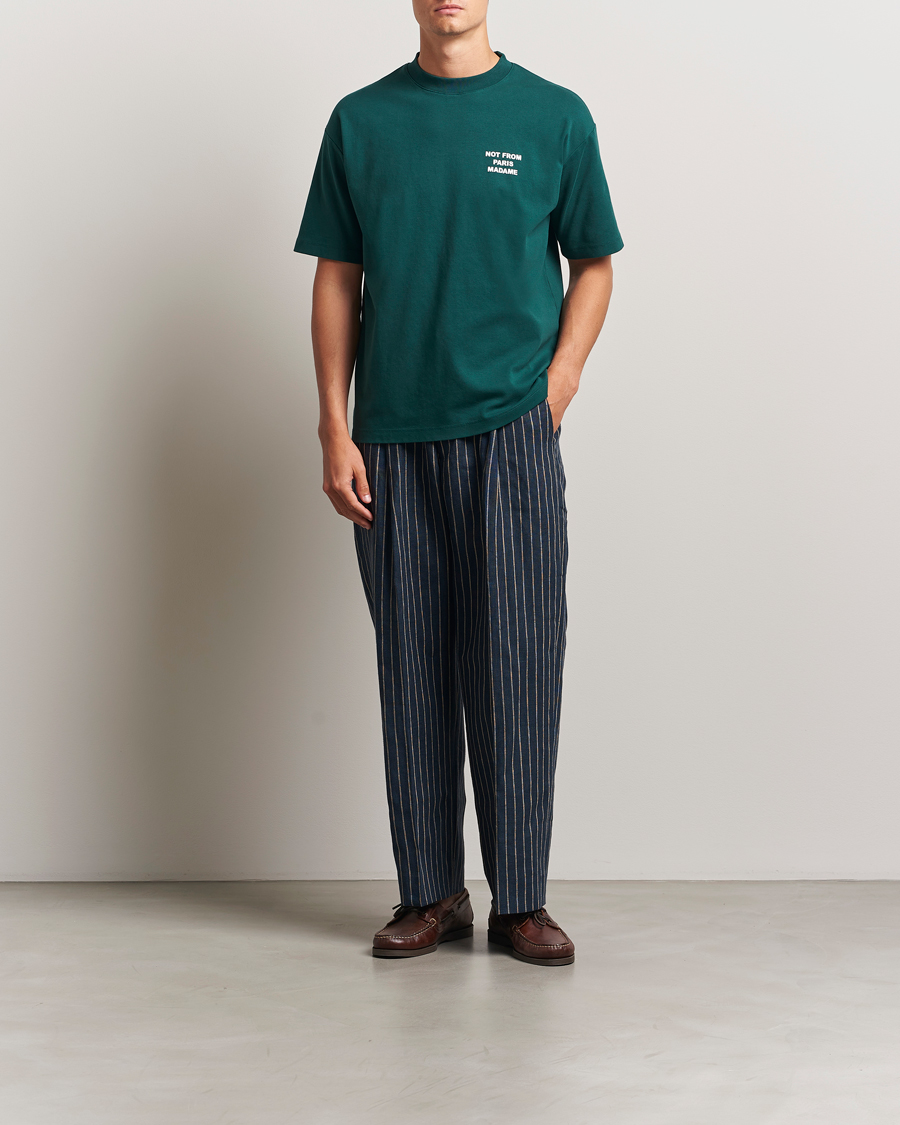 Herre | T-Shirts | Drôle de Monsieur | Slogan T-Shirt Dark Green