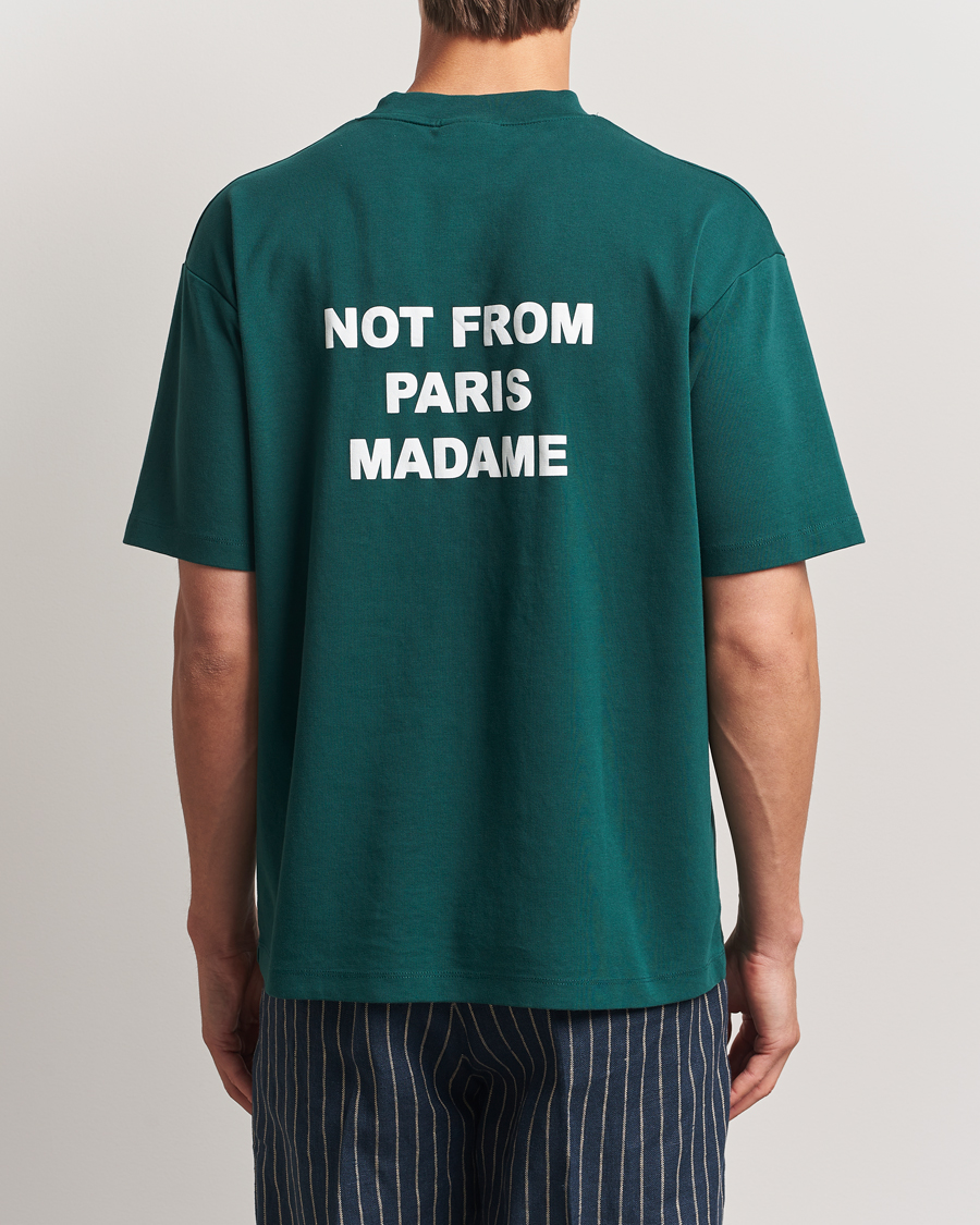 Herre | T-Shirts | Drôle de Monsieur | Slogan T-Shirt Dark Green