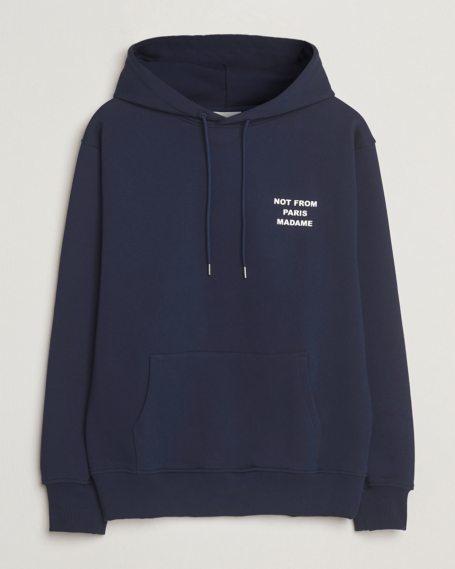 Herre | Trøjer | Drôle de Monsieur | Slogan Hoodie Navy