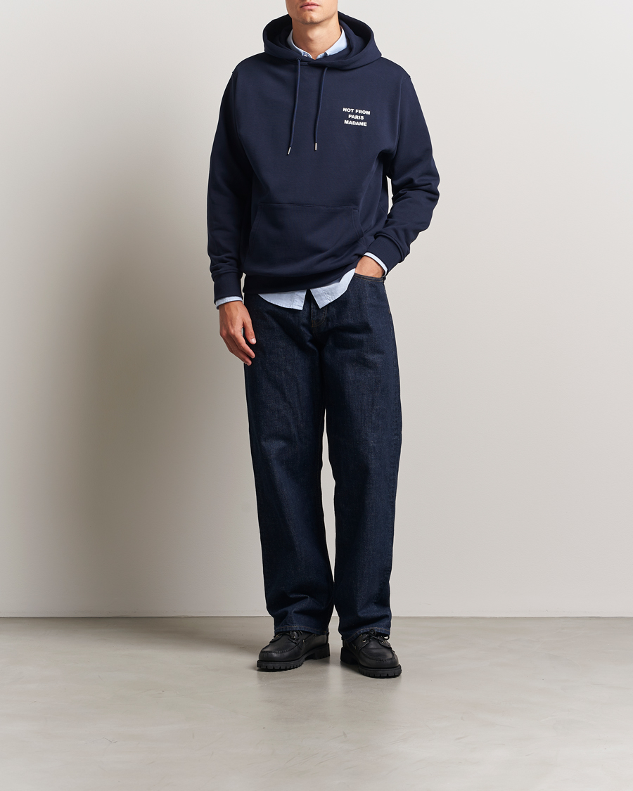 Herre | Trøjer | Drôle de Monsieur | Slogan Hoodie Navy