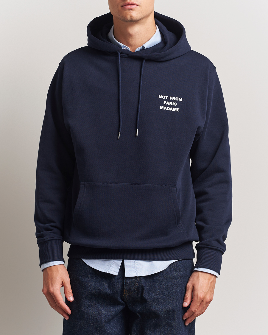 Herre | Trøjer | Drôle de Monsieur | Slogan Hoodie Navy