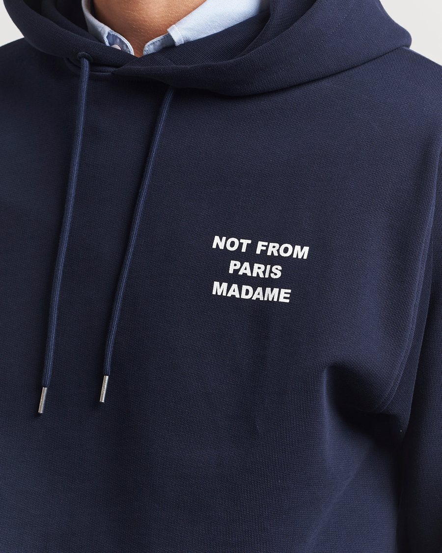 Herre | Trøjer | Drôle de Monsieur | Slogan Hoodie Navy