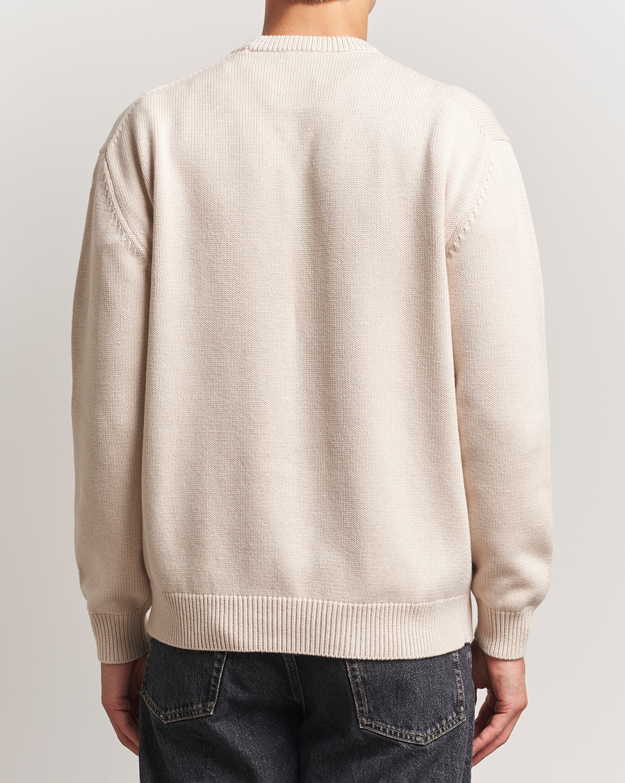 Herre | Trøjer | Drôle de Monsieur | Plateau Knitted Sweater Natural Beige