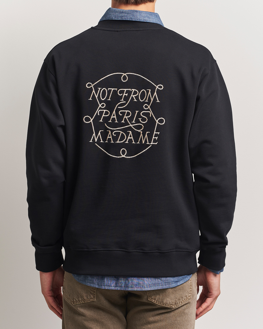 Herre | Trøjer | Drôle de Monsieur | Slogan Tresses Sweatshirt Black