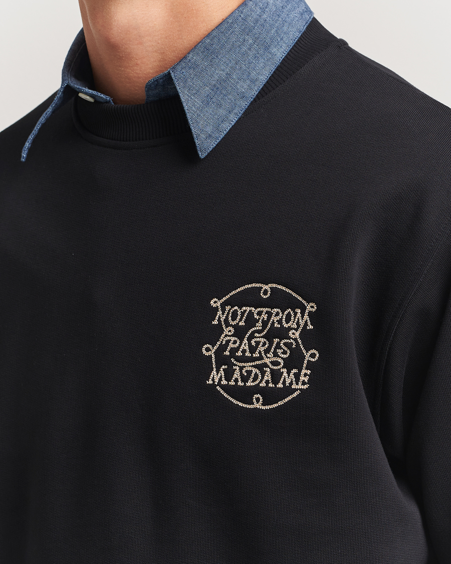 Herre | Trøjer | Drôle de Monsieur | Slogan Tresses Sweatshirt Black