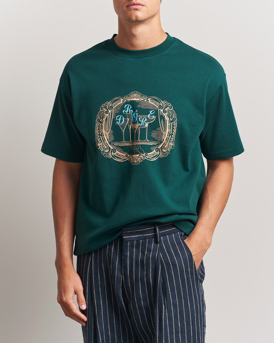 Herre | T-Shirts | Drôle de Monsieur | Plateau T-Shirt Dark Green