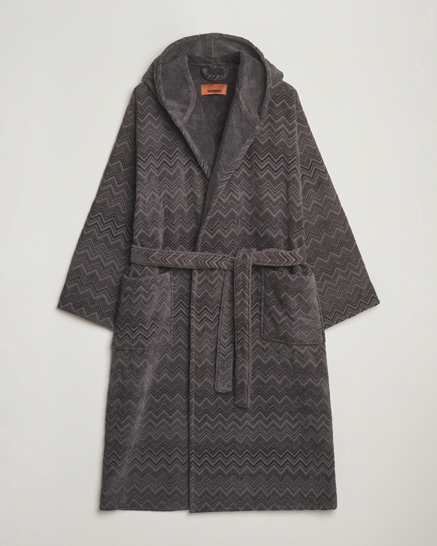 Herre | Missoni Home Chalk Bathrobe Anthracite Grey | Missoni Home | Chalk Bathrobe Anthracite Grey