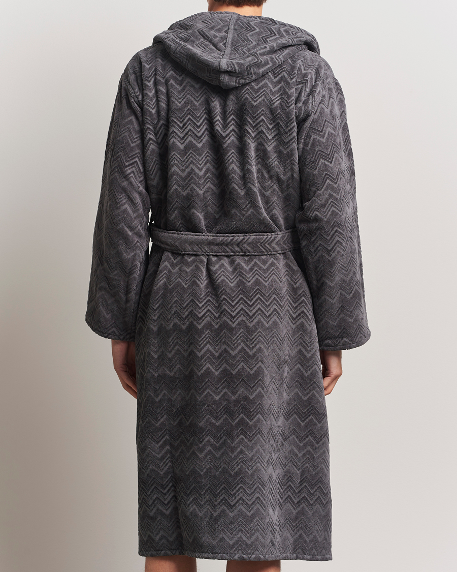 Herre | Missoni Home Chalk Bathrobe Anthracite Grey | Missoni Home | Chalk Bathrobe Anthracite Grey