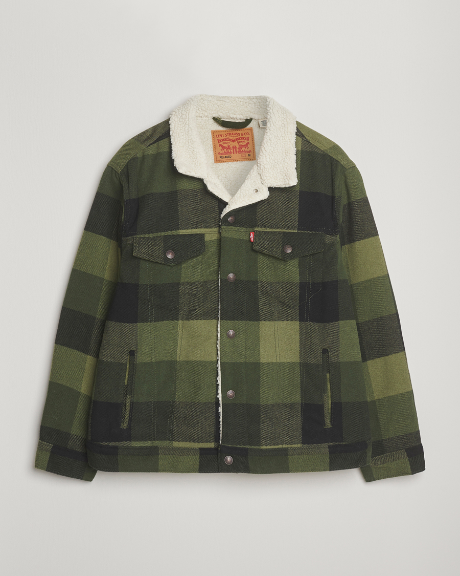 Herre | Jakker | Levi's | Relaxed Fit Checked Trucker Jacket Laredo