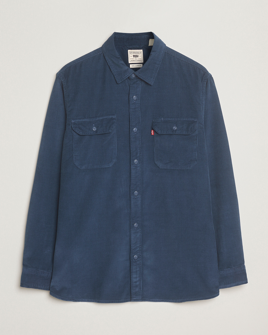 Herre | Skjorter | Levi's | Jackson Corduroy Worker Shirt Zodiac Blue