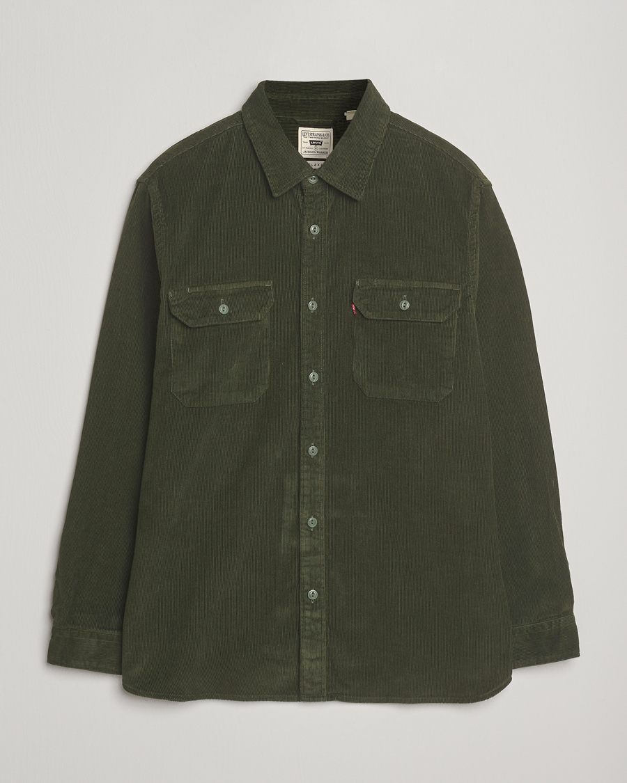 Herre | Skjorter | Levi's | Jackson Corduroy Worker Shirt Dark Green