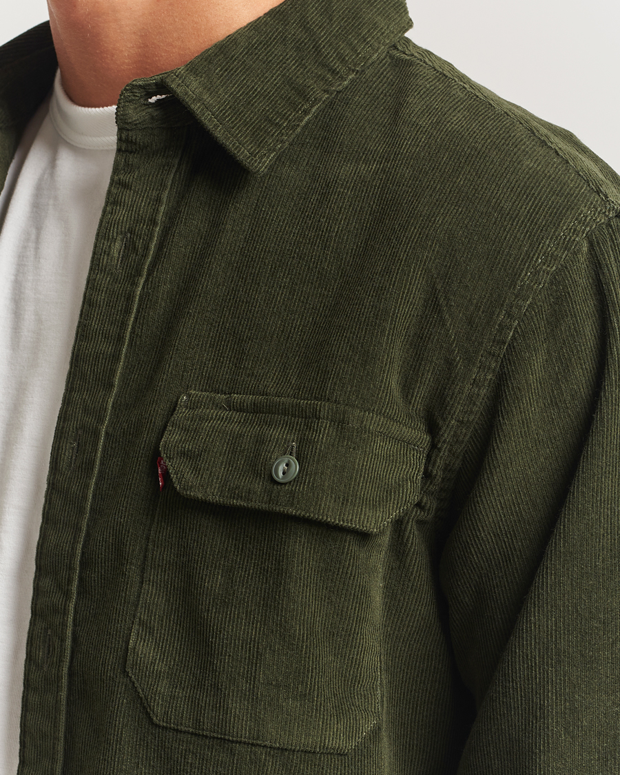 Herre | Skjorter | Levi's | Jackson Corduroy Worker Shirt Dark Green