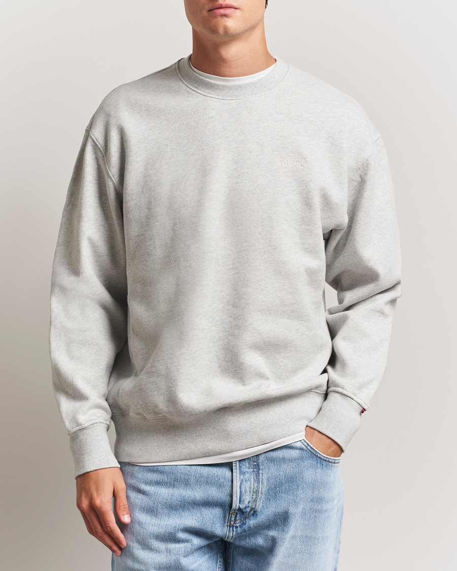 Herre | Trøjer | Levi's | Authentic Crew Neck Sweatshirt Light Grey Heather