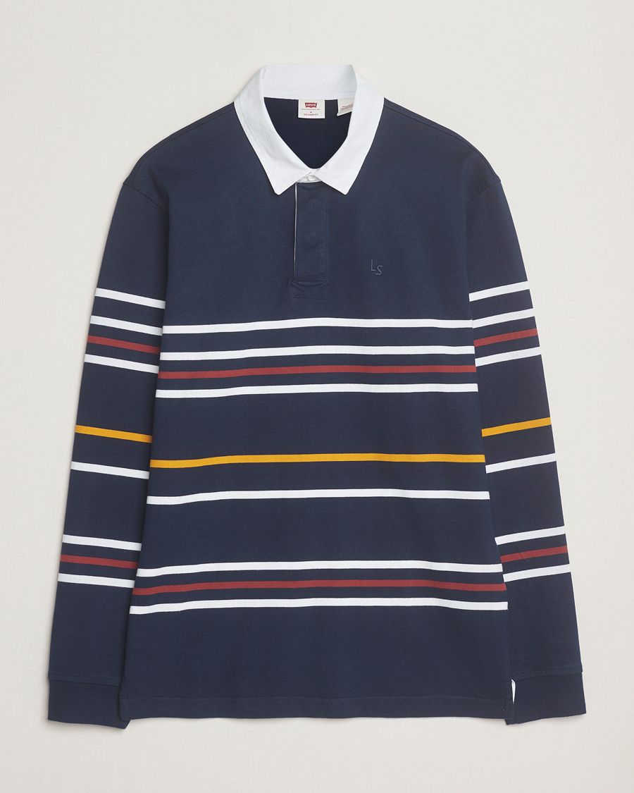Herre | Trøjer | Levi's | Union Striped Rugby Sweater Navy Blazer