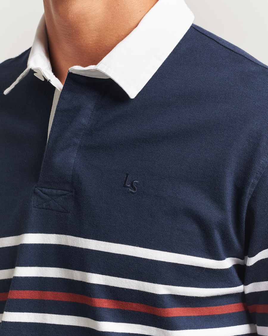 Herre | Trøjer | Levi's | Union Striped Rugby Sweater Navy Blazer